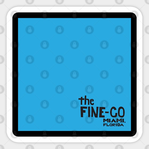 The Blue Fine-Co Sticker by Fine-co